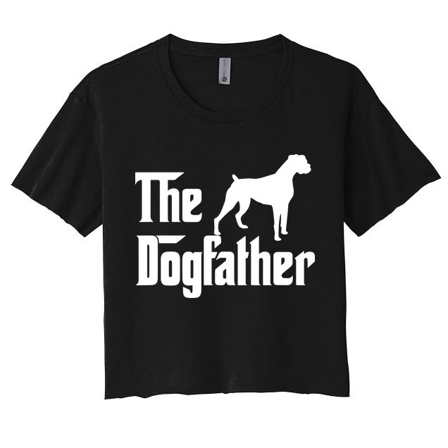 The Dog Father T Boxer Dog Lover Gift For Men Dad Crop Top