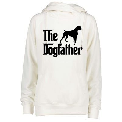 The Dog Father T Boxer Dog Lover Gift For Men Dad Womens Funnel Neck Pullover Hood