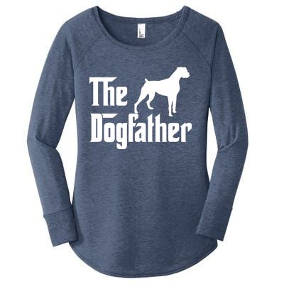 The Dog Father T Boxer Dog Lover Gift For Men Dad Women's Perfect Tri Tunic Long Sleeve Shirt