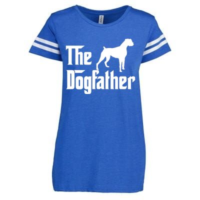 The Dog Father T Boxer Dog Lover Gift For Men Dad Enza Ladies Jersey Football T-Shirt