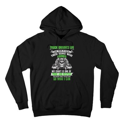 Truck Driver Funny Trucker Worker Truck Driving Hoodie