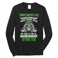 Truck Driver Funny Trucker Worker Truck Driving Long Sleeve Shirt