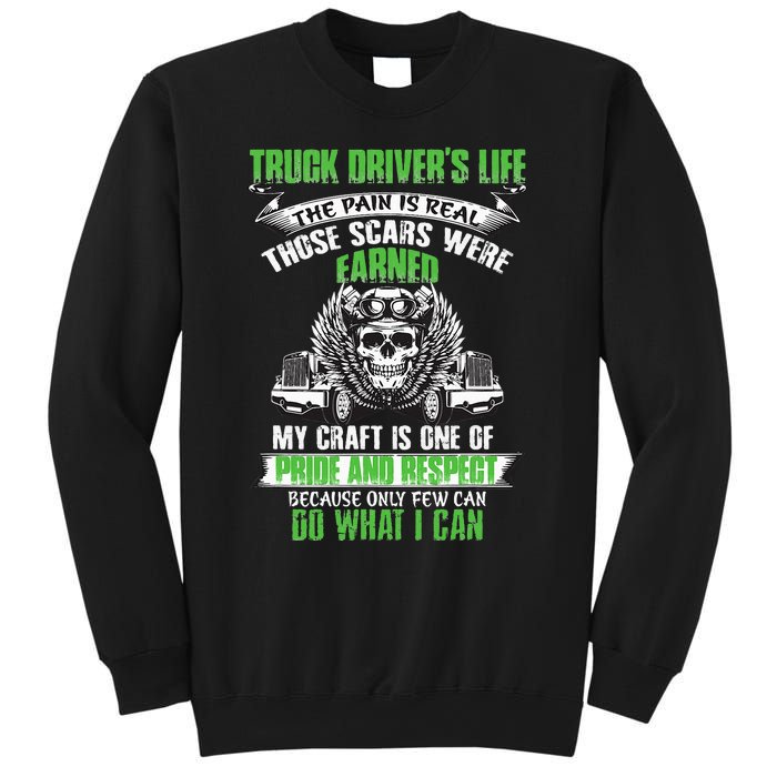 Truck Driver Funny Trucker Worker Truck Driving Sweatshirt