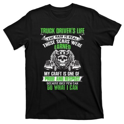 Truck Driver Funny Trucker Worker Truck Driving T-Shirt