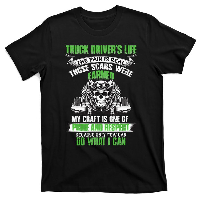 Truck Driver Funny Trucker Worker Truck Driving T-Shirt