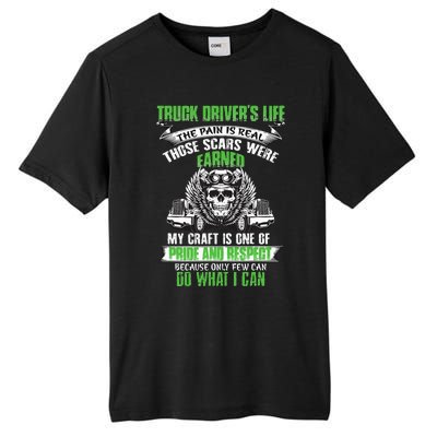 Truck Driver Funny Trucker Worker Truck Driving Tall Fusion ChromaSoft Performance T-Shirt