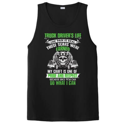 Truck Driver Funny Trucker Worker Truck Driving PosiCharge Competitor Tank