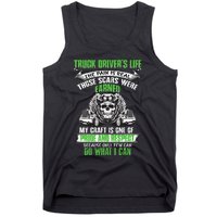 Truck Driver Funny Trucker Worker Truck Driving Tank Top