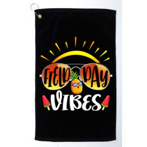 Tie Dye Field Day Vibes Last Day Of School Field Day Teacher Gift Platinum Collection Golf Towel