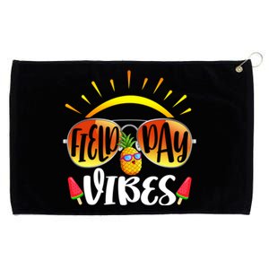 Tie Dye Field Day Vibes Last Day Of School Field Day Teacher Gift Grommeted Golf Towel