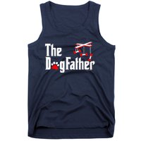 The Dogfather Funny Cute Dog Fathers Day Dad Doggo Tank Top