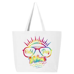 Tie Dye Field Day Vibes Last Day Of School Field Day Teacher Funny Gift 25L Jumbo Tote