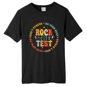 Testing Day For Teachers Student Rock The Test Tall Fusion ChromaSoft Performance T-Shirt