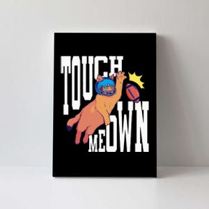 Touch Down Football Cat Canvas