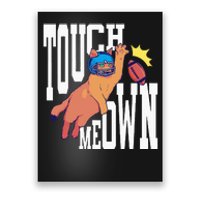 Touch Down Football Cat Poster