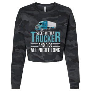 Truck Driver Funny Big Trucking Trucker Cropped Pullover Crew