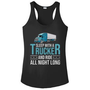 Truck Driver Funny Big Trucking Trucker Ladies PosiCharge Competitor Racerback Tank