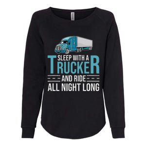 Truck Driver Funny Big Trucking Trucker Womens California Wash Sweatshirt