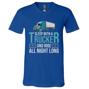 Truck Driver Funny Big Trucking Trucker V-Neck T-Shirt