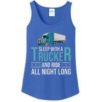 Truck Driver Funny Big Trucking Trucker Ladies Essential Tank