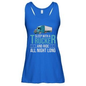 Truck Driver Funny Big Trucking Trucker Ladies Essential Flowy Tank