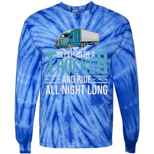 Truck Driver Funny Big Trucking Trucker Tie-Dye Long Sleeve Shirt