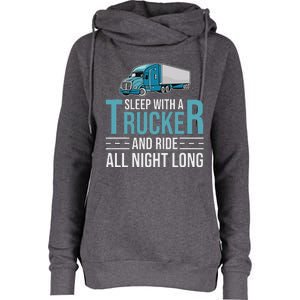 Truck Driver Funny Big Trucking Trucker Womens Funnel Neck Pullover Hood