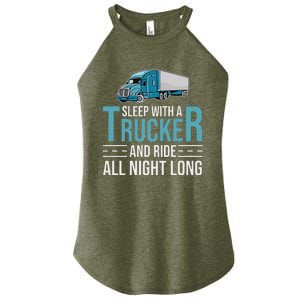 Truck Driver Funny Big Trucking Trucker Women's Perfect Tri Rocker Tank