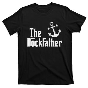 The Dockfather Funny Boating Fishing Boat Dad Captain Boater T-Shirt