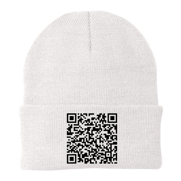 Trump Dancing Funny Code Barre 2025 Knit Cap Winter Beanie