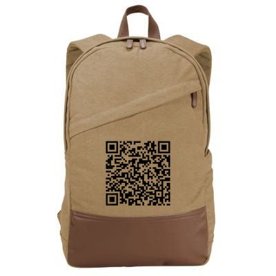 Trump Dancing Funny Code Barre 2025 Cotton Canvas Backpack