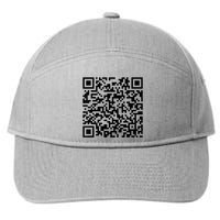 Trump Dancing Funny Code Barre 2025 7-Panel Snapback Hat