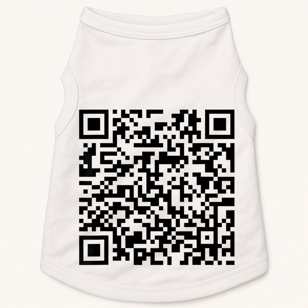 Trump Dancing Funny Code Barre 2025 Doggie Tank