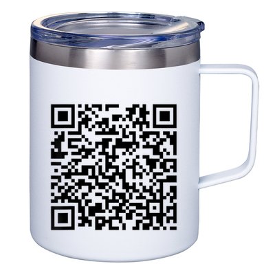 Trump Dancing Funny Code Barre 2025 12oz Stainless Steel Coffee Mug