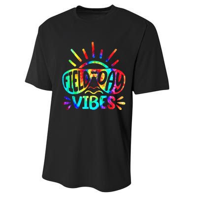 Tie Dye Field Day Vibes Last Day Of School Field Day Teacher Performance Sprint T-Shirt