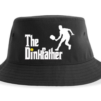 The Dink Father Pickleball Dad Funny Pickleball Sustainable Bucket Hat