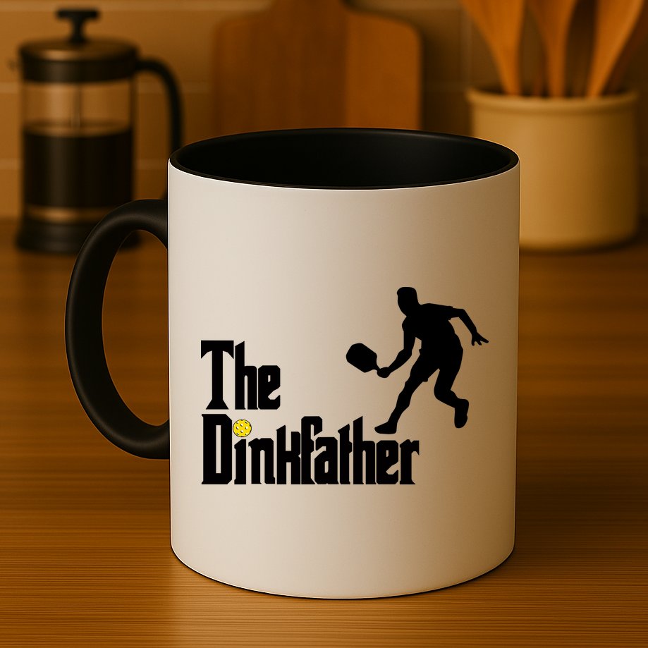 The Dink Father Pickleball Dad Funny Pickleball Mug
