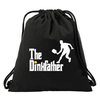 The Dink Father Pickleball Dad Funny Pickleball Drawstring Bag