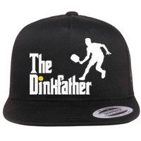 The Dink Father Pickleball Dad Funny Pickleball Flat Bill Trucker Hat