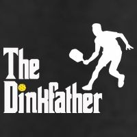 The Dink Father Pickleball Dad Funny Pickleball Golf Towel