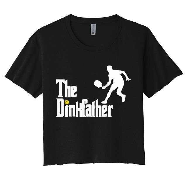 The Dink Father Pickleball Dad Funny Pickleball Crop Top