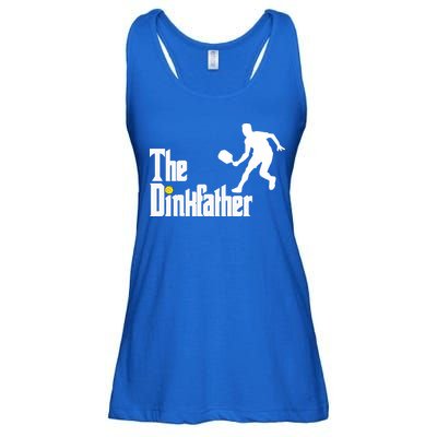 The Dink Father Pickleball Dad Funny Pickleball Ladies Essential Flowy Tank
