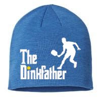 The Dink Father Pickleball Dad Funny Pickleball Sustainable Beanie