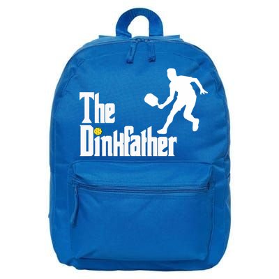 The Dink Father Pickleball Dad Funny Pickleball 16 in Basic Backpack