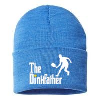 The Dink Father Pickleball Dad Funny Pickleball Sustainable Knit Beanie