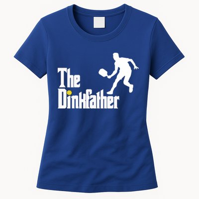 The Dink Father Pickleball Dad Funny Pickleball Womens T-Shirt