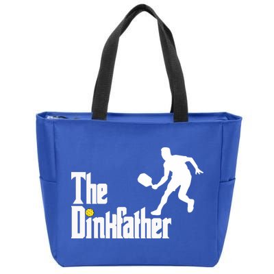 The Dink Father Pickleball Dad Funny Pickleball Zip Tote Bag