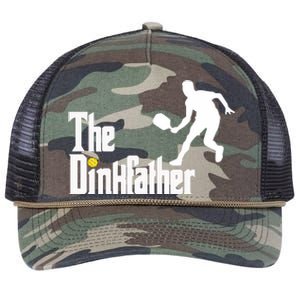 The Dink Father Pickleball Dad Funny Pickleball Retro Rope Trucker Hat Cap