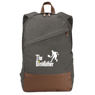 The Dink Father Pickleball Dad Funny Pickleball Cotton Canvas Backpack
