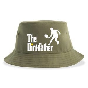 The Dink Father Pickleball Dad Funny Pickleball Sustainable Bucket Hat